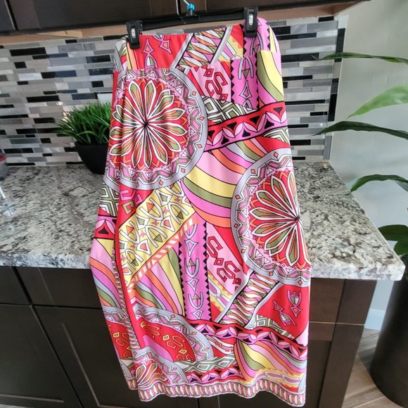 Boston Proper Print Skirt - Picture 3 of 4